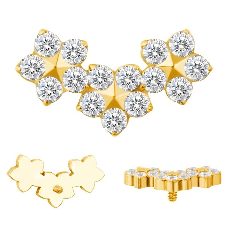 3 CZ Flowers Cluster