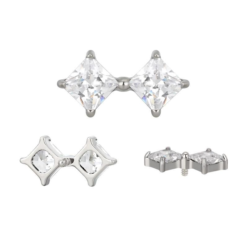 Square CZ Pair