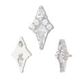 Kite with Pave Top CZ