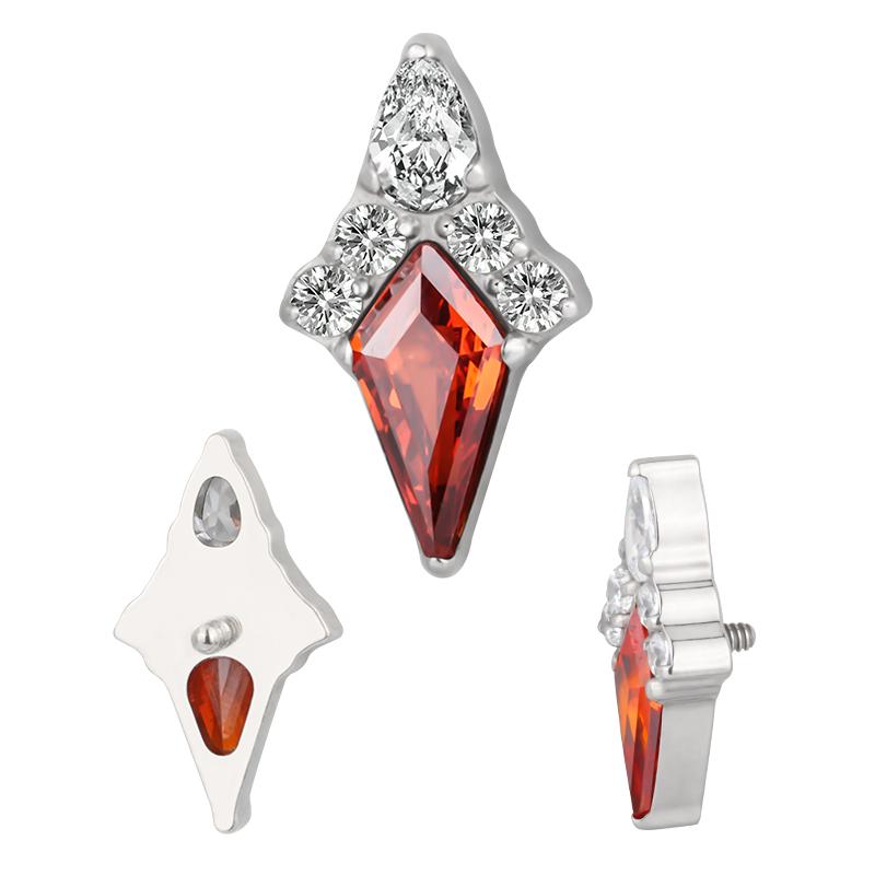 Kite with Pave Top CZ