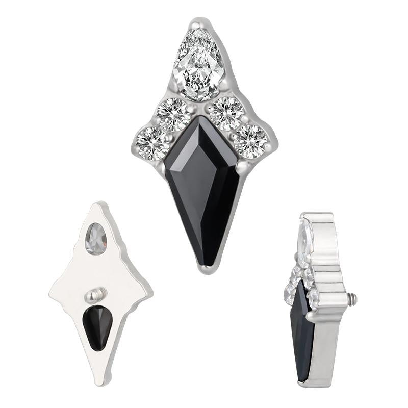Kite with Pave Top CZ