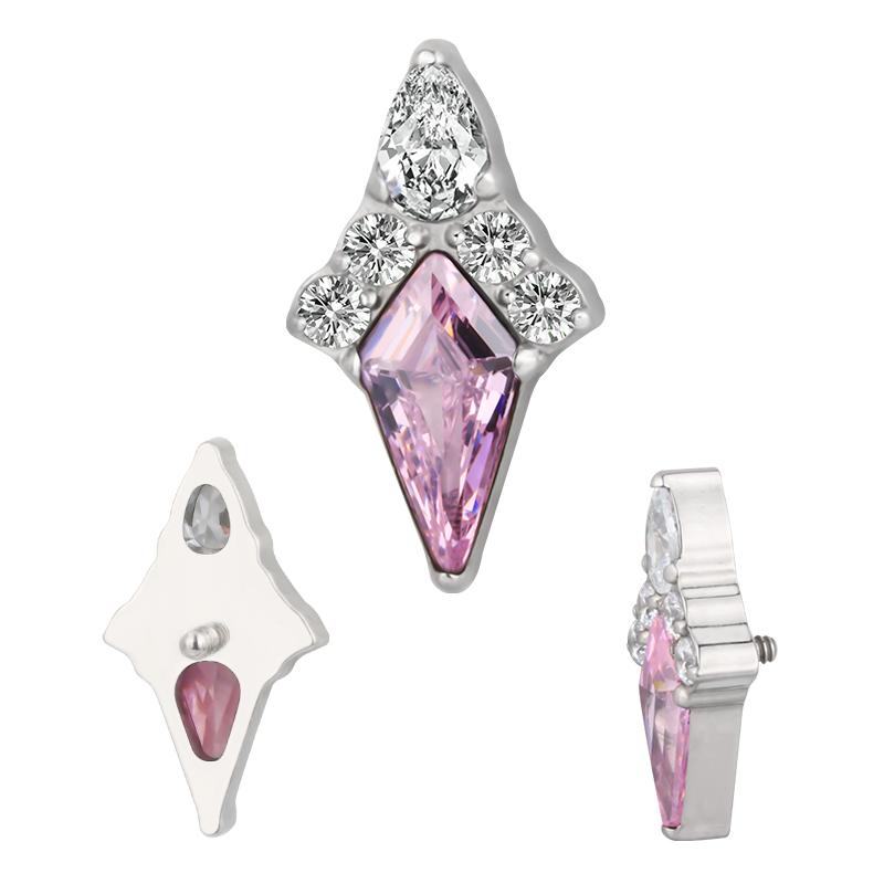 Kite with Pave Top CZ