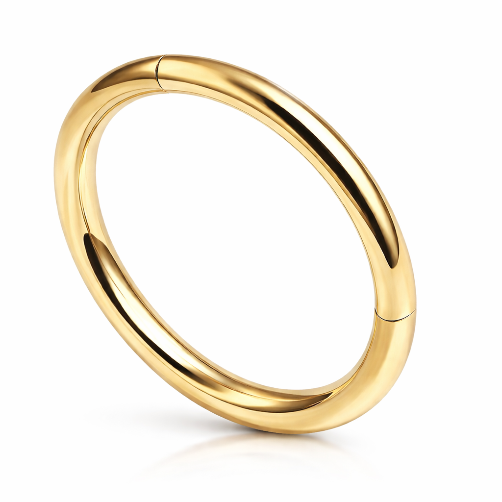 14K Gold Basic Hinge Ring