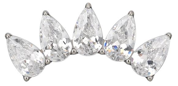 5 Pear CZ Cluster