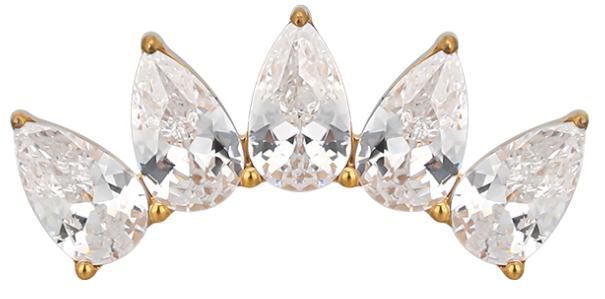 5 Pear CZ Cluster