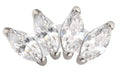 4 Prong Marquise CZ Cluster