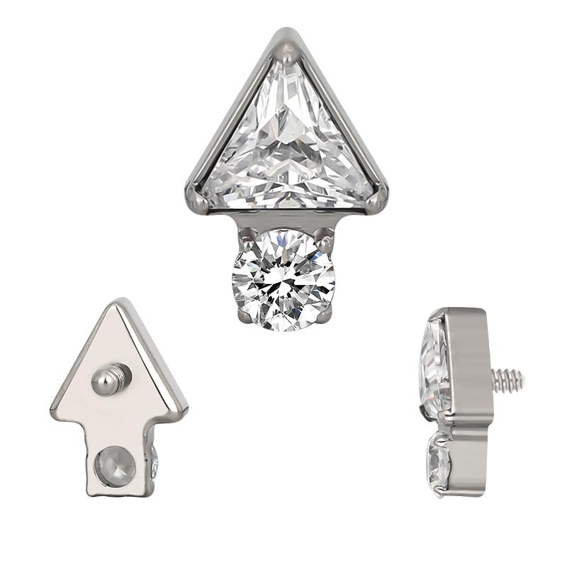 Triangle with Bottom Round CZ