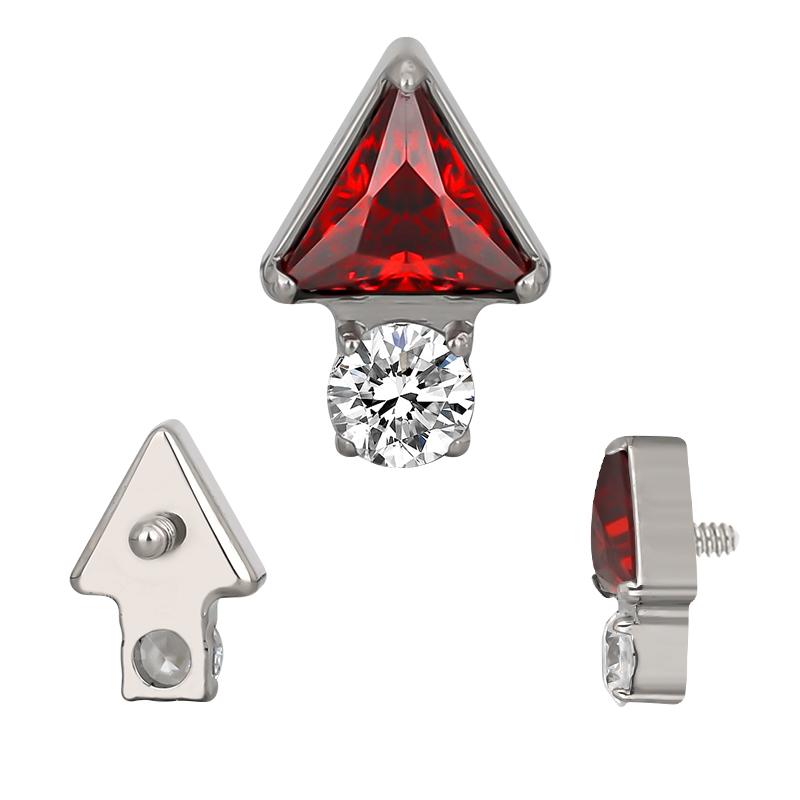 Triangle with Bottom Round CZ