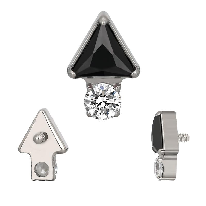 Triangle with Bottom Round CZ