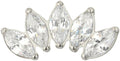 5 Prong Marquise CZ Cluster