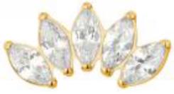 5 Prong Marquise CZ Cluster
