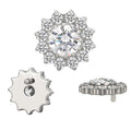 CZ Flower with Center Gem