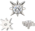 Star With CZ Center