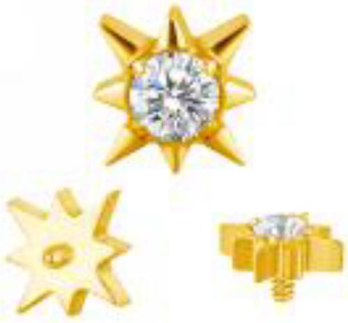 Star With CZ Center