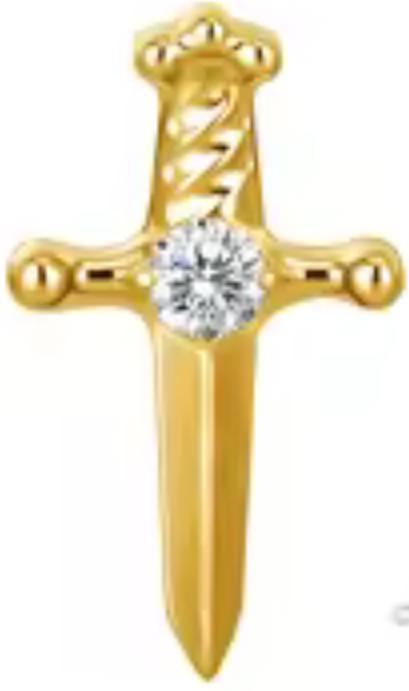 Sword With CZ Center