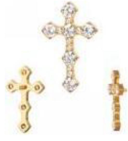 Cross with 6 CZ
