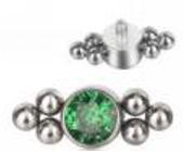 Bezel Set CZ with Tribead Sides