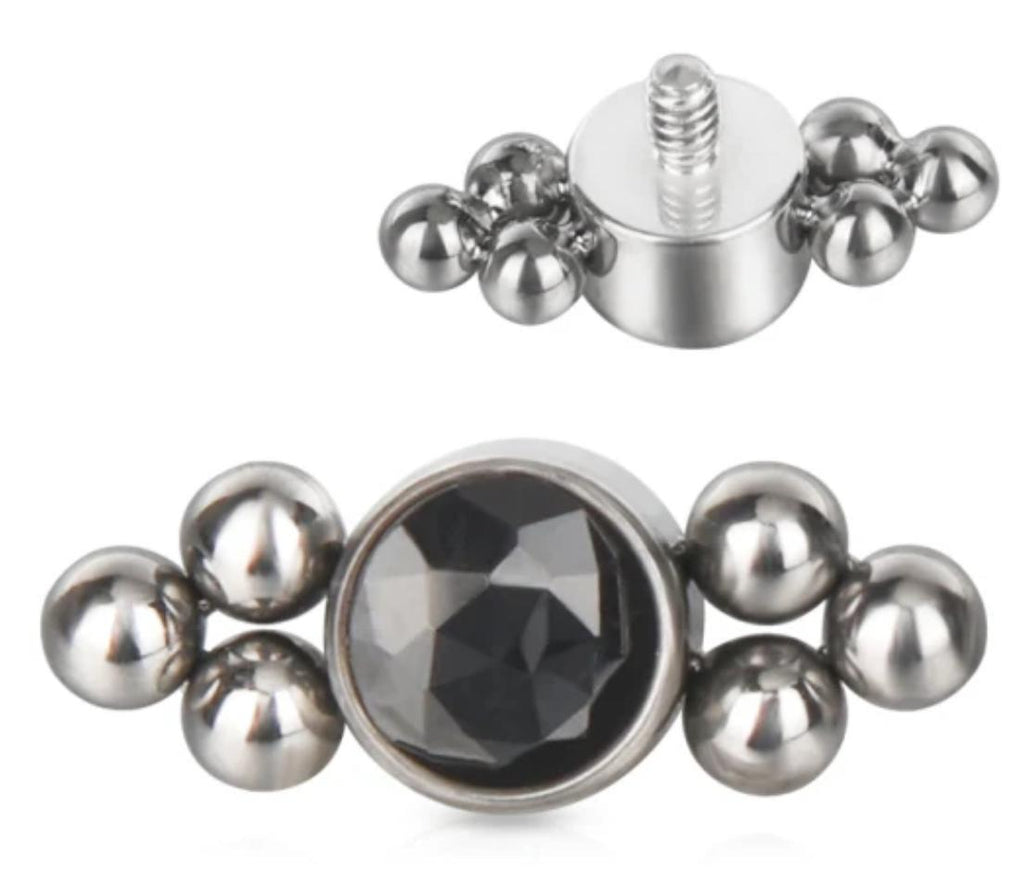 Bezel Set CZ with Tribead Sides