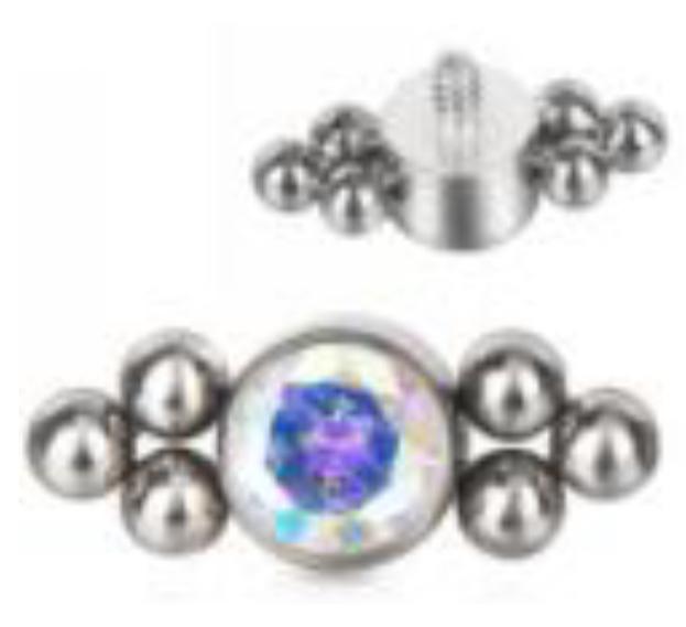Bezel Set CZ with Tribead Sides