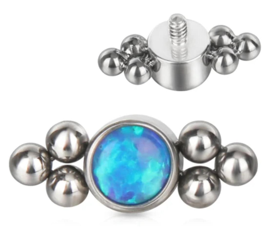 Bezel Set CZ with Tribead Sides