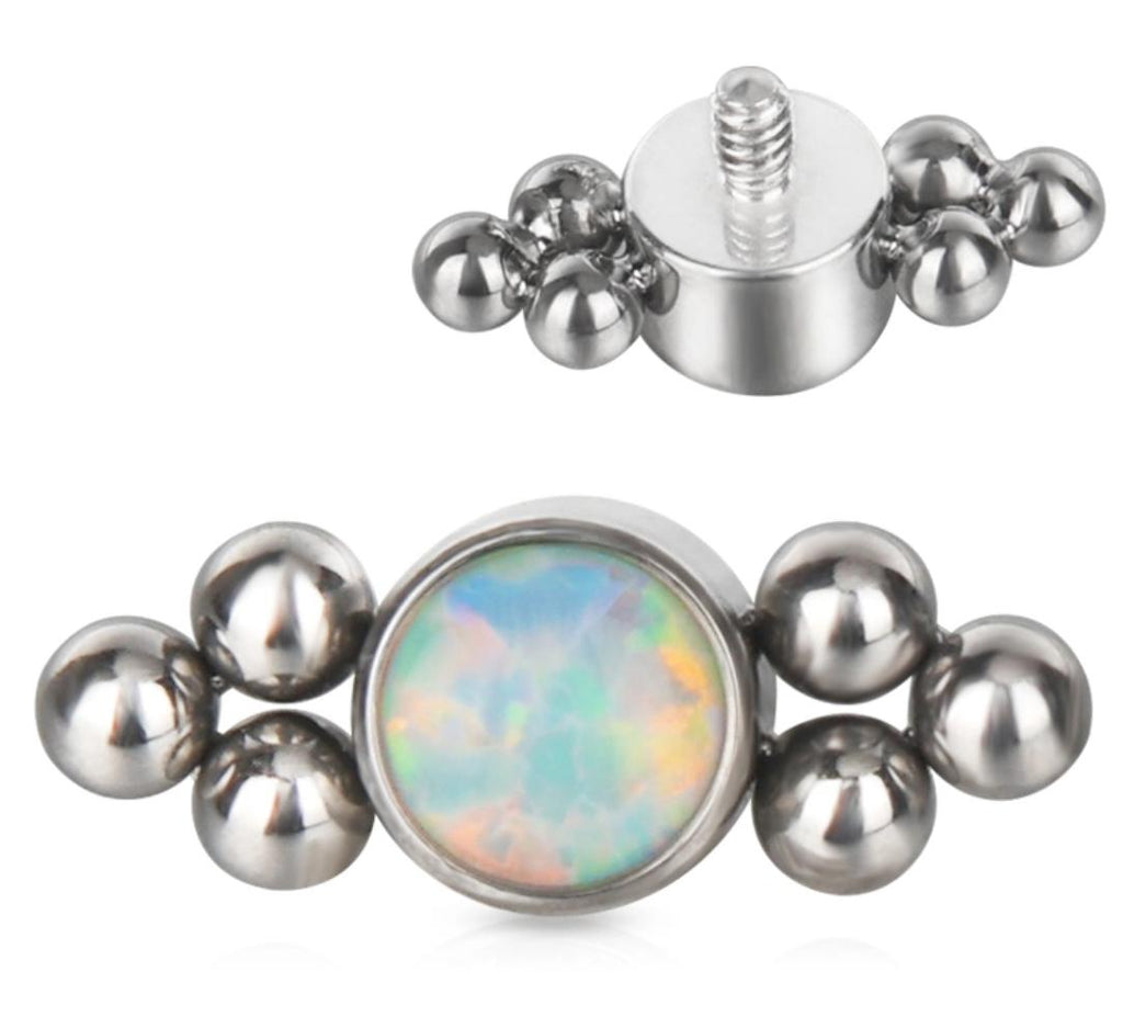 Bezel Set CZ with Tribead Sides