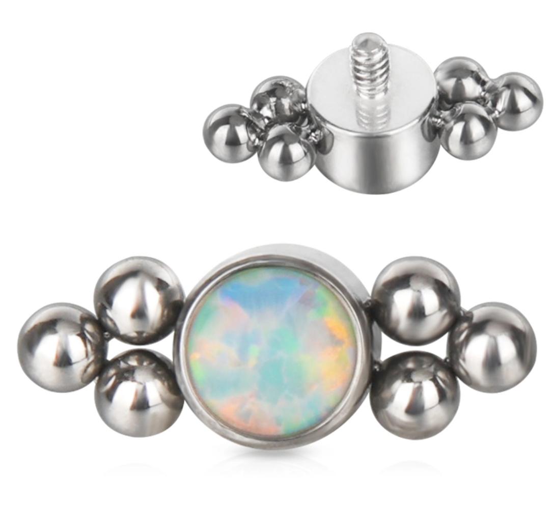 Bezel Set CZ with Tribead Sides