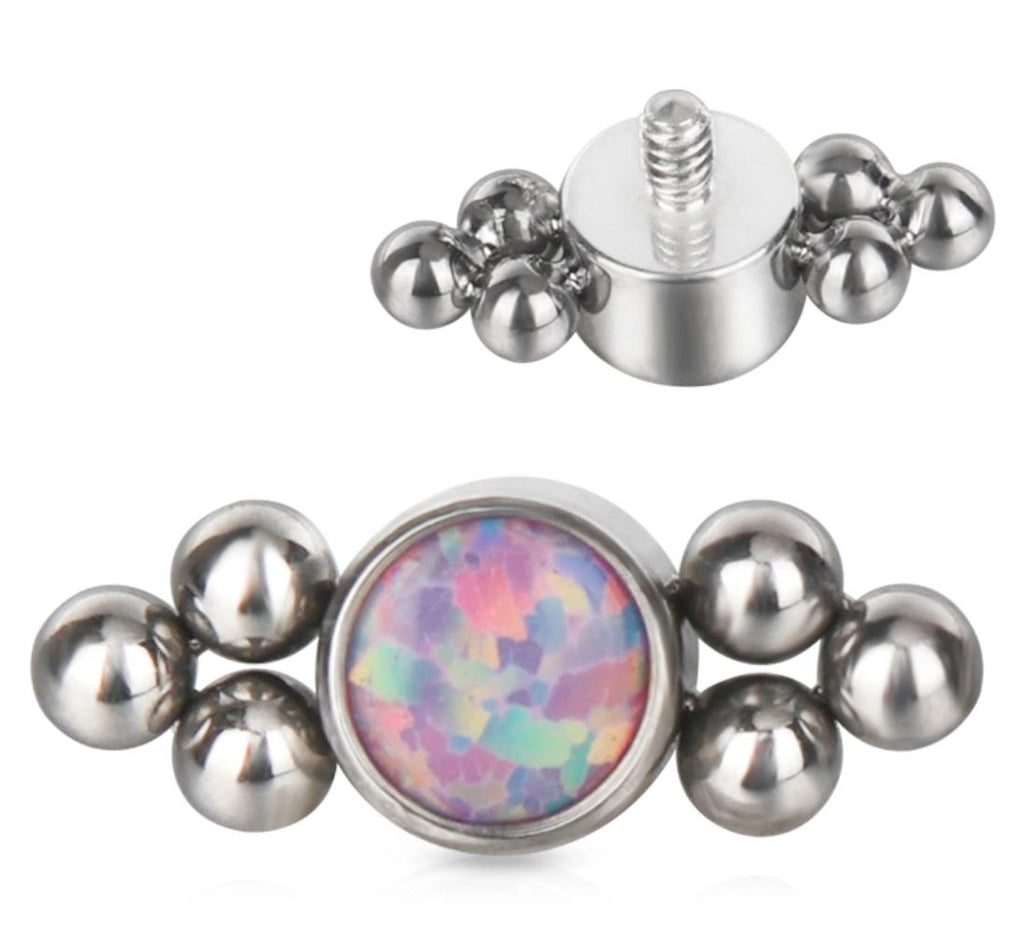 Bezel Set CZ with Tribead Sides