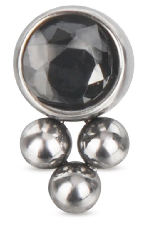 Bezel Set CZ with Bottom Tribead