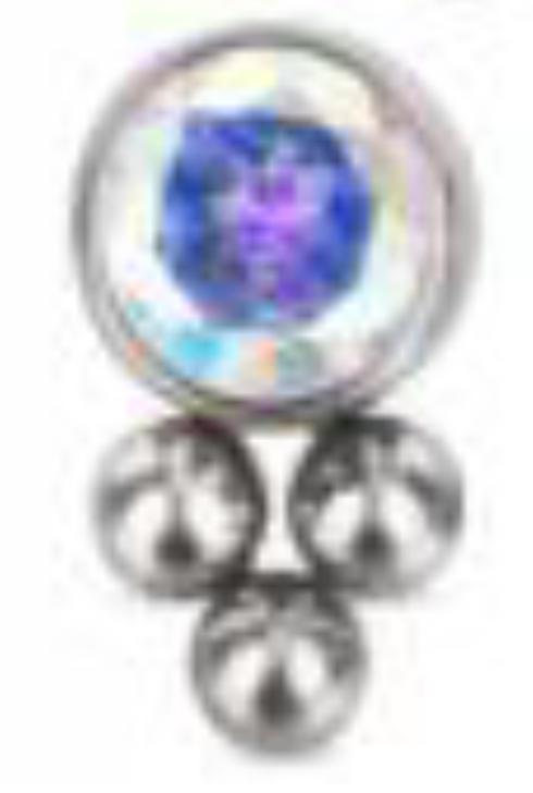 Bezel Set CZ with Bottom Tribead