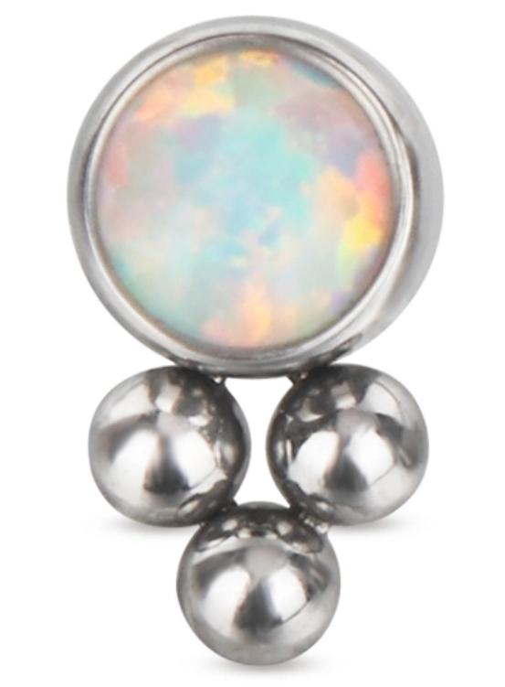 Bezel Set CZ with Bottom Tribead