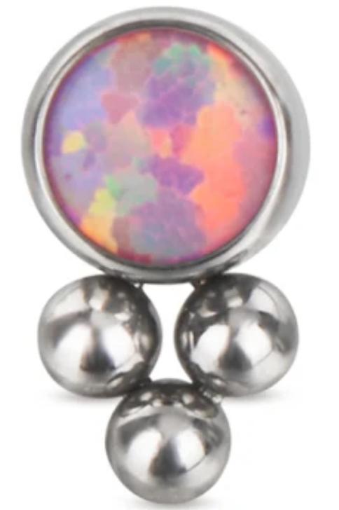 Bezel Set CZ with Bottom Tribead