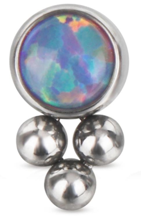 Bezel Set CZ with Bottom Tribead