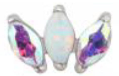 3 Marquise Prong Cluster 16g