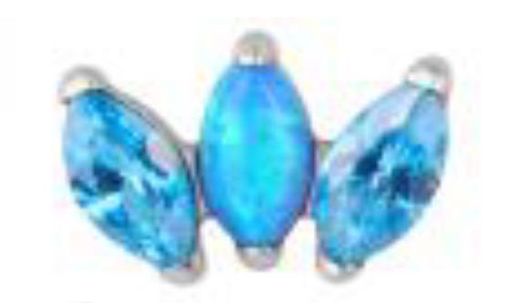 3 Marquise Prong Cluster 16g