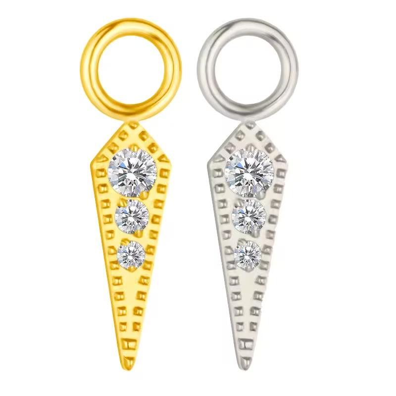 Pave Kite Charm with Clear CZ