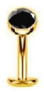 Flat Disc Curved Barbell with CZ
