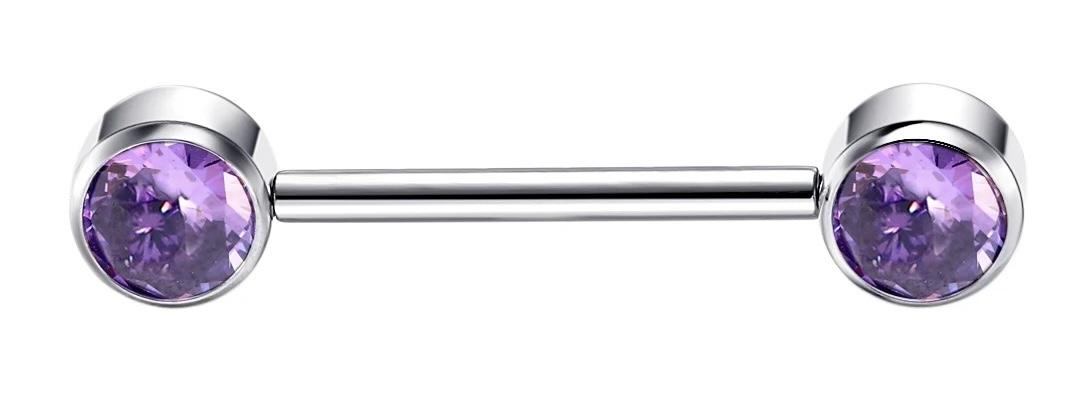 Straight Barbell with CZ