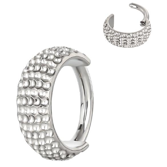 Titanium Hinge Ring Side Bumped