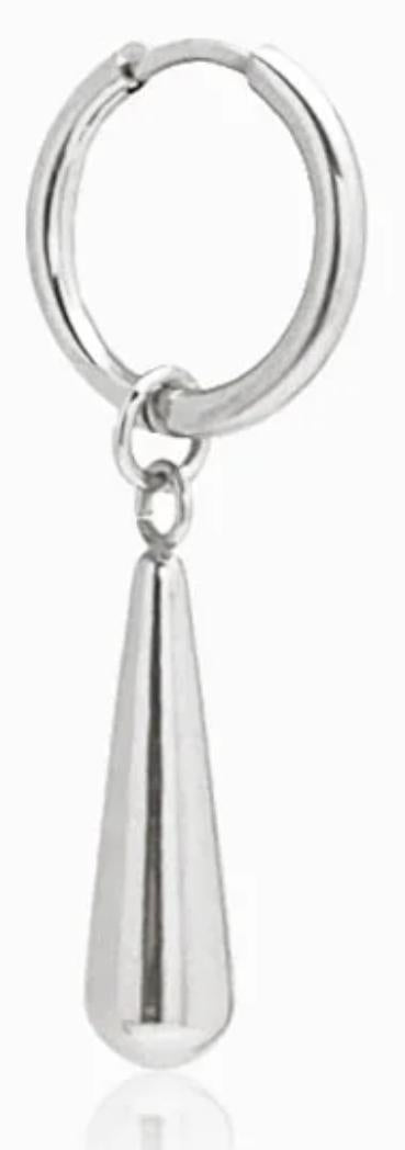 Titanium Hinge Ring with Teardrop Dangle