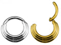 3 Stack Titanium Hinge Ring