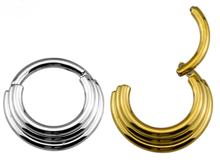 3 Stack Titanium Hinge Ring