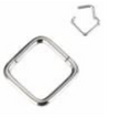 Titanium Square Hinge Ring