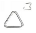 Titanium Triangle Hinge Ring