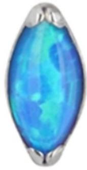 Internally Threaded Labret with Marquise Prong