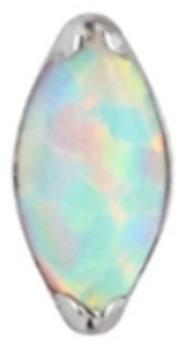 Internally Threaded Labret with Marquise Prong