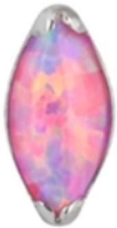 Internally Threaded Labret with Marquise Prong