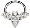 Titanium Hinge Ring Bat CZ