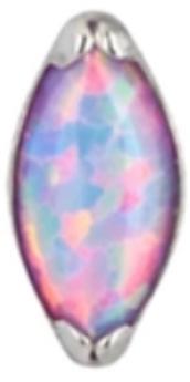 Internally Threaded Labret with Marquise Prong