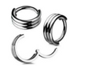 Triple Titanium Hinge Ring
