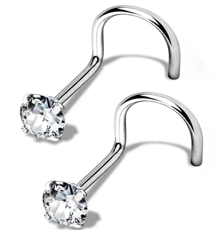 Nose Screw with Prong CZ